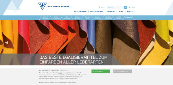 Zschimmer & Schwarz Lahnstein - The “finishing touch” for synthetic fibres.